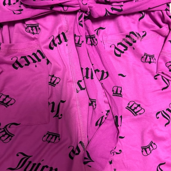 Juicy Couture 3PC Hot Pink Robe Set - Picture 7 of 10